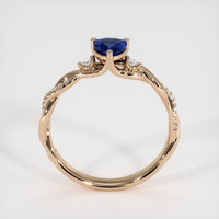 0.70 Ct. Sapphire Ring, 14K Rose Gold 3