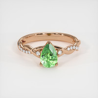 1.00 Ct. Gemstone Ring, 14K Rose Gold 1