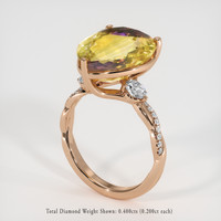7.21 Ct. Gemstone Ring, 14K Rose Gold 2