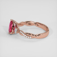 1.25 Ct. Pink Sapphire Ring, 14K Rose Gold 4