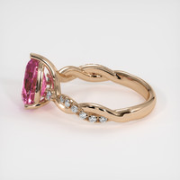 2.07 Ct. Pink Sapphire Ring, 14K Rose Gold 4