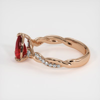 1.27 Ct. Ruby Ring, 14K Rose Gold 4