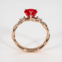 1.68 Ct. Ruby Ring, 14K Rose Gold 3