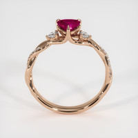 0.56 Ct. Ruby Ring, 14K Rose Gold 4