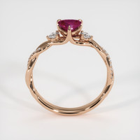 0.51 Ct. Ruby Ring, 14K Rose Gold 3