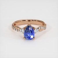 2.07 Ct. Sapphire Ring, 14K Rose Gold 1