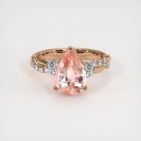 4.03 Ct. Sapphire Ring, 14K Rose Gold 1
