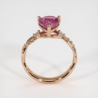 2.37 Ct. Pink Sapphire Ring, 14K Rose Gold 3