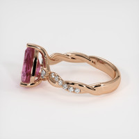 2.37 Ct. Pink Sapphire Ring, 14K Rose Gold 4