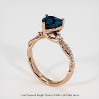 2.69 Ct. Sapphire Ring, 14K Rose Gold 2