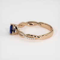 0.70 Ct. Sapphire Ring, 18K Rose Gold 4