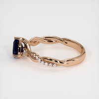 1.06 Ct. Sapphire Ring, 18K Rose Gold 4