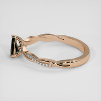 0.50 Ct. Green to Brownish Yellow Alexandrite Ring, 18K Rose Gold 4