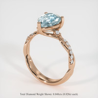 1.65 Ct. Gemstone Ring, 18K Rose Gold 2