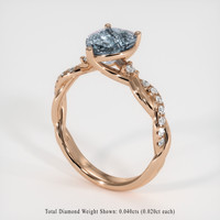 1.51 Ct. Gemstone Ring, 18K Rose Gold 2