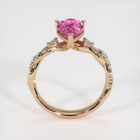 2.07 Ct. Pink Sapphire Ring, 18K Rose Gold 3