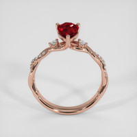 1.04 Ct. Ruby Ring, 18K Rose Gold 3