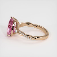 3.01 Ct. Pinkish Purple Sapphire Ring, 18K Rose Gold 4