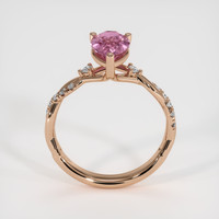2.05 Ct. Pink Sapphire Ring, 18K Rose Gold 3