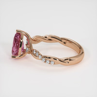 2.05 Ct. Pink Sapphire Ring, 18K Rose Gold 4