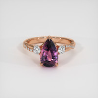 3.02 Ct. Bi Color Sapphire Ring, 18K Rose Gold 1