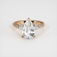 2.95 Ct. Bi Color Sapphire Ring, 18K Rose Gold 1
