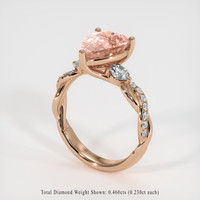 4.03 Ct. Sapphire Ring, 18K Rose Gold 2