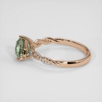 1.65 Ct. Yellowish Green Sapphire Ring, 18K Rose Gold 4