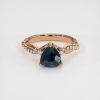 2.69 Ct. Sapphire Ring, 18K Rose Gold 1