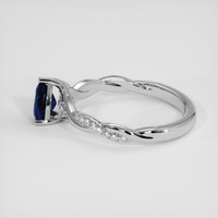 0.99 Ct. Blue Sapphire Ring, Silver 4