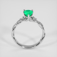 0.76 Ct. Emerald Ring, Silver 3