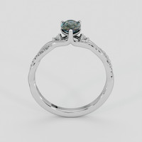 0.94 Ct. Green Sapphire Ring, Silver 3