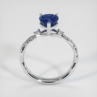 2.33 Ct. Blue Sapphire Ring, 10K White Gold 3