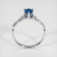 0.89 Ct. Blue Sapphire Ring, 10K White Gold 3
