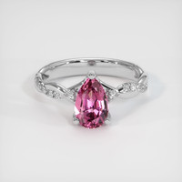 1.24 Ct. Pink Spinel Ring, 10K White Gold 1