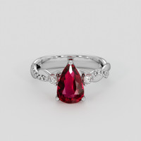 2.01 Ct. Ruby Ring, 10K White Gold 1