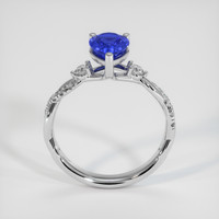 1.38 Ct. Blue Sapphire Ring, 10K White Gold 3