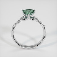 1.05 Ct. Greenish Blue Sapphire Ring, 10K White Gold 3