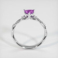 0.61 Ct. Purple Sapphire Ring, 10K White Gold 3