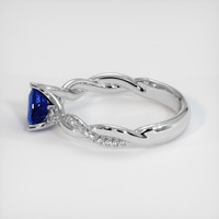 0.96 Ct. Sapphire Ring, 14K White Gold 4