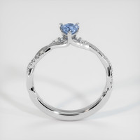 0.73 Ct. Blue Sapphire Ring, 14K White Gold 3