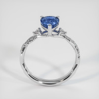 1.25 Ct. Blue Sapphire Ring, 14K White Gold 3