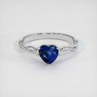 1.44 Ct. Sapphire Ring, 14K White Gold 1