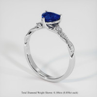 1.44 Ct. Sapphire Ring, 14K White Gold 2
