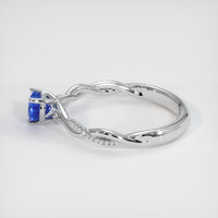 0.83 Ct. Sapphire Ring, 14K White Gold 4