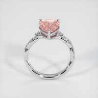 4.17 Ct. Padparadscha Sapphire Ring, 14K White Gold 3