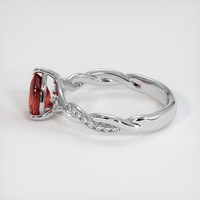 1.01 Ct. Ruby Ring, 14K White Gold 4