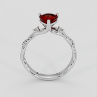 1.22 Ct. Ruby Ring, 14K White Gold 3