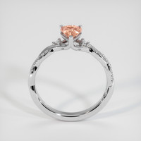 1.14 Ct. Padparadscha Sapphire Ring, 14K White Gold 3