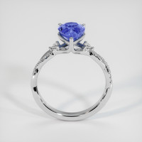 2.00 Ct. Blue Sapphire Ring, 14K White Gold 3